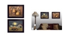 Trendy Decor 4U Pumpkin Space Harvest Collection By Billy Jacobs, Printed Wall Art, Ready to hang, Black Frame, 18" x 14"